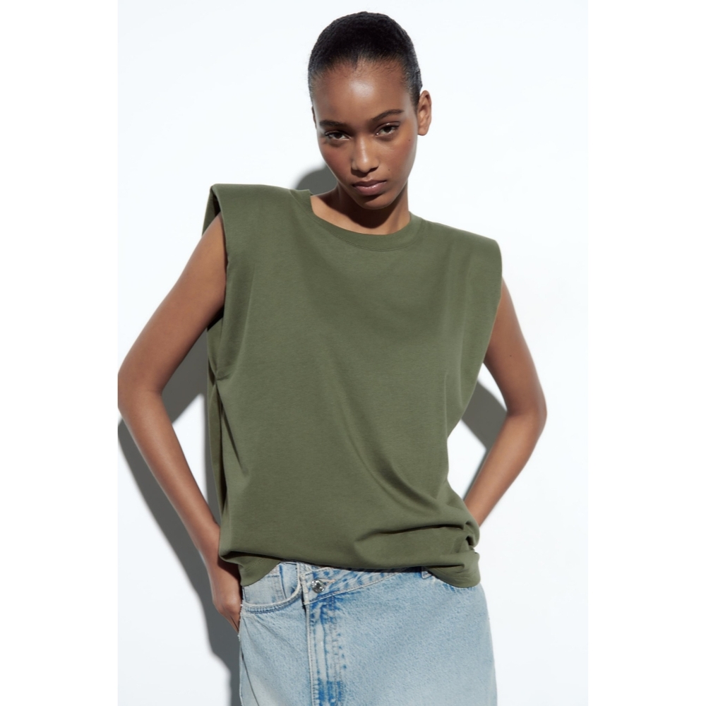 Zara Shoulder Pads T-shirt